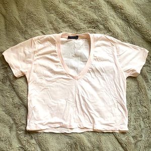 V-neck Cropped Tee